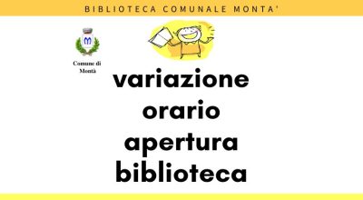 Apertura Biblioteca Comunale