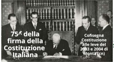 27 dicembre 1947 – 27 dicembre 2022: 75 anni della Costituzione Italiana