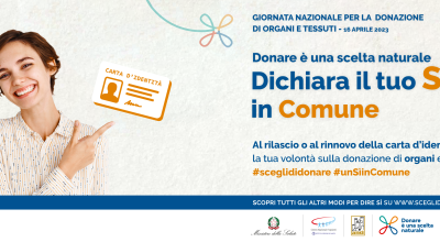 16 aprile: Giornata Nazionale della Donazione degli organi