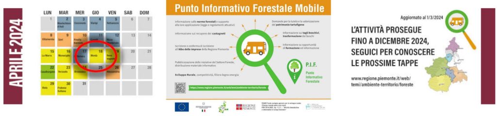 A Montà ritorna il Punto Informativo Forestale Mobile il 18 aprile
