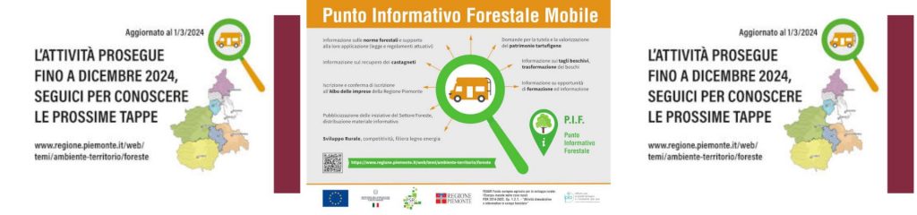 A Montà ritorna il Punto Informativo Forestale Mobile il 16 maggio