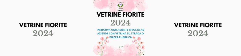 Vetrine fiorite 2024 per le aziende di Montà con vetrina